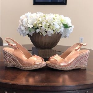 Zaccy’s London Giselle Rose Gold Wedge Sandal 37